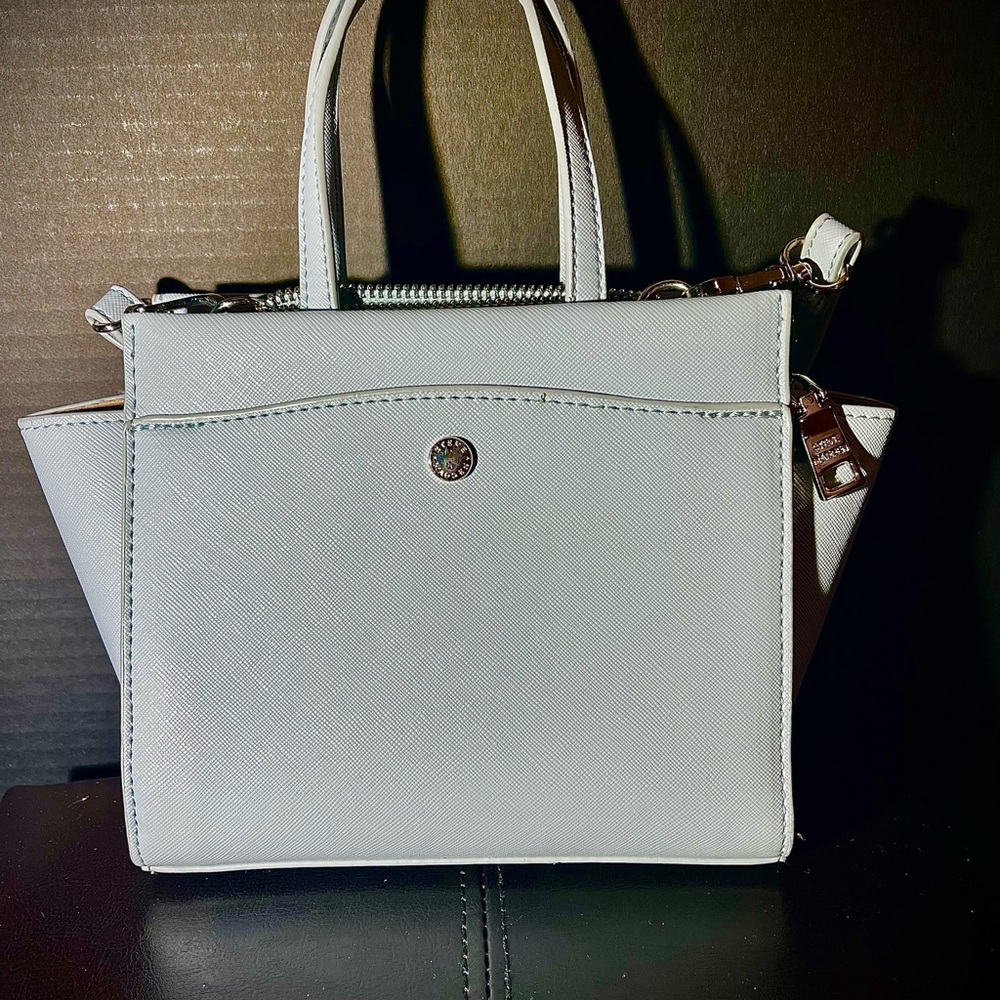 Chic Cool Blue Steve Madden Mini Clutch with  Shoulder Strap